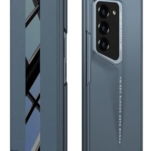 Blade Series P U Leather Glass Mix Flip Flap Case Cover For Samsung Galaxy Z Fold6 Galaxy Fold 6 Case Cover Featured