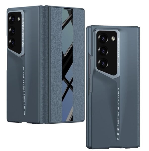 Blade Series P U Leather Glass Mix Flip Flap Case Cover For Samsung Galaxy Z Fold6 Galaxy Fold 6 Case Cover Gallery 6