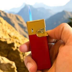 Bluetail Portable Metal Jet Flame Lighter Refillable Windproof And Pocket Friendly Featured