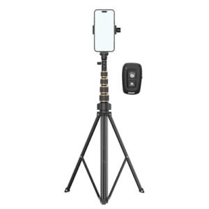 Boltove Aluminium Tripod Stand 200cm With Bluetooth Remote Mobile Holder Ideal For Ring Light Camera Video Recording Featured