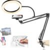 Brolaviya Overhead Video Stand With 10 Inch Ring Light Metal Arm Body1 4 Ball Head For Camerawebcamgopro With Mobile And Tablet Bracket For Overhead Videodesktopbedroom Office Featured