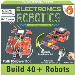 Butterfly Edufields Jumbo 40in1 Stem Robotics Kit Robot Toys For Kids Ages 8 9 10 11 12 Years Old Boys Girls 100 Parts Electronics Sensor Modules No Coding Required Birthday Gift For Ages 8 Featured
