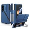 Camshield Pro Compativle For Galaxy Z Fold 4 Case With S Pen Holder Slide Camera Cover Creative Hinge Protectionhidden Kickstand Protective Phone Case For Samsung Galaxy Z Fold 4 Blue Featured