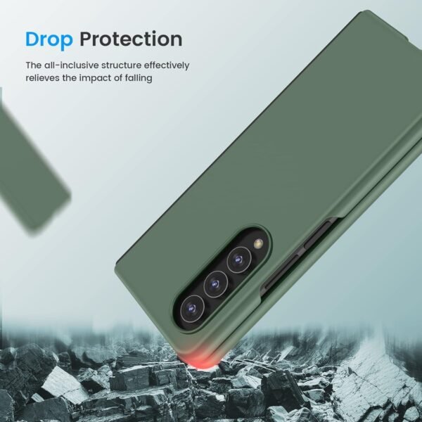 Case Creation Back Case For Galaxy Z Fold4 5gsamsung Galaxy Z Fold 4 5g Matte Finish Back Case Cover Guard Color Wine Green Gallery 7