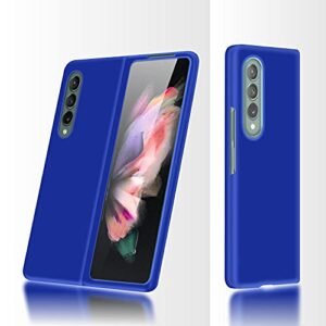 Case Creation Back Case For Samsung Z Fold 3samsung Galaxy Z Fold3 Sm F711bzeainu 5g Matte Finish Back Case Cover Guard Color Sky Blue Featured