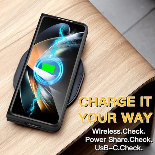 Case Creation Back Case For Samsung Z Fold 4 Hard Pc Sleek Slim Matte Finish Back Case Cover Guard For Samsung Galaxy Z Fold 4 2022 6 7 Inch Color Dark Black Featured