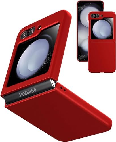 Case Creation Brand For Galaxy Z Flip 5 Back Coverhard Back Grip Matte Case 360 Protection For Samsung Galaxy Z Flip 5 Galaxy Z Flip5 Maroon Wine Red Featured