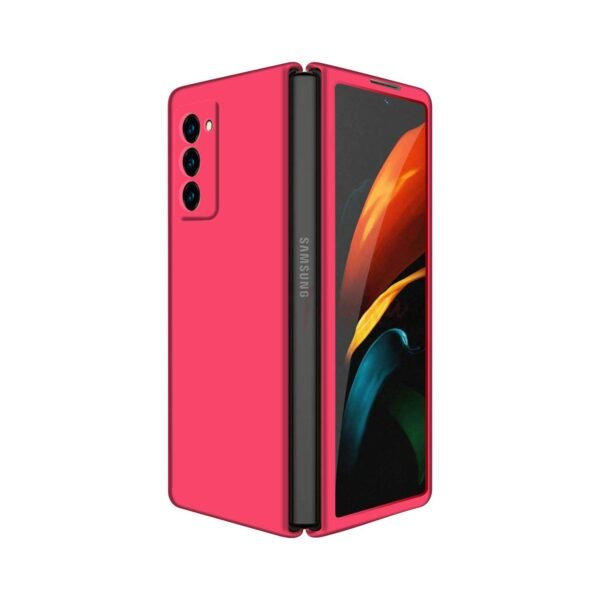 Case Creation Brand For Galaxy Z Fold 2 Back Coverhard Back Grip Matte Case 360 Protection For Samsung Galaxy Z Fold 2 Galaxy Z Fold2 Maroon Wine Red Gallery 7
