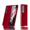 Case Creation Brand - For Galaxy Z Fold 3 Back Cover,Hard Back Grip Matte Case 360 Protection For Samsung Galaxy Z Fold 3 / Galaxy Z Fold3- Maroon Wine Red