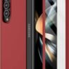 Case Creation Brand - For Galaxy Z Fold 4 Back Cover,Hard Back Grip Matte Case 360 Protection For Samsung Galaxy Z Fold 4 / Galaxy Z Fold4- Maroon Wine Red