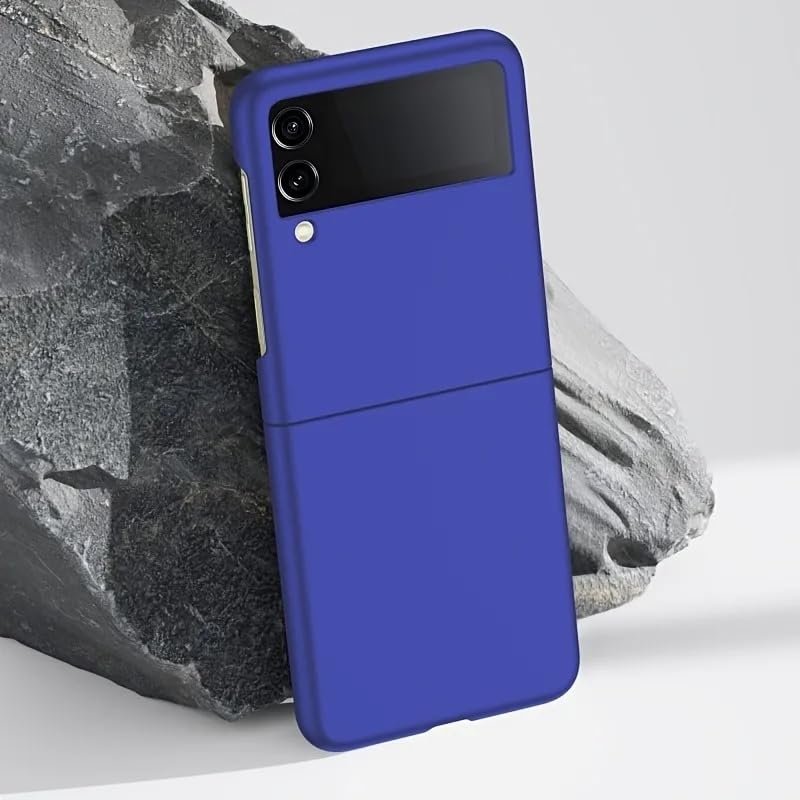 Case Creation For Galaxy Z Flip4 5g Back Caserubberized Branded Luxury Rubberised Matte Hard Case Back Phone Cover For Samsung Galaxy Z Flip4 5g 5g Color Luxury Blue Featured