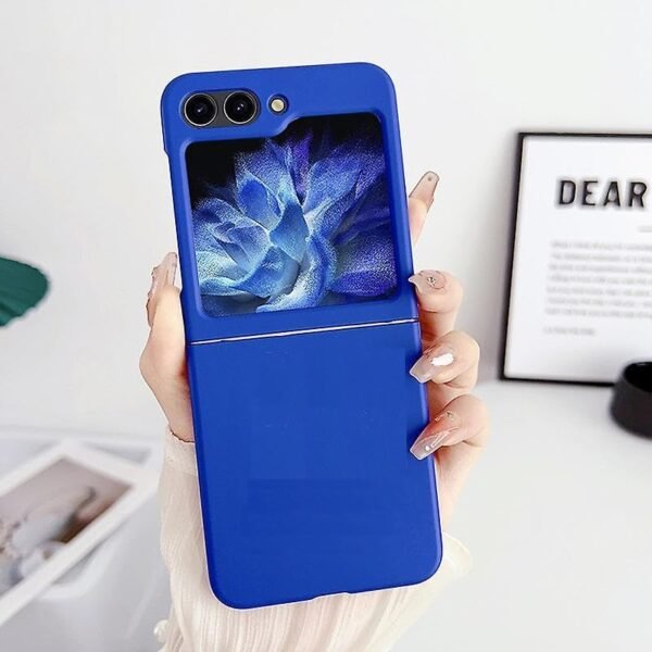 Case Creation For Galaxy Z Flip5 5g Back Casebranded Luxury Rubberised Matte Hard Case Back Phone Cover For Samsung Galaxy Z Flip5 5g Sm F711bzeainu 5g Color Luxury Blue Gallery 1