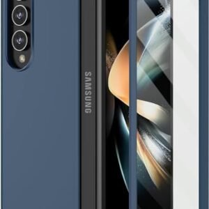 Case Creation For Galaxy Z Fold4 5g Back Casebranded Luxury Rubberised Matte Hard Case Back Phone Cover For Samsung Galaxy Z Fold4 5g Sm F711bzeainu 5g Color Luxury Blue Featured