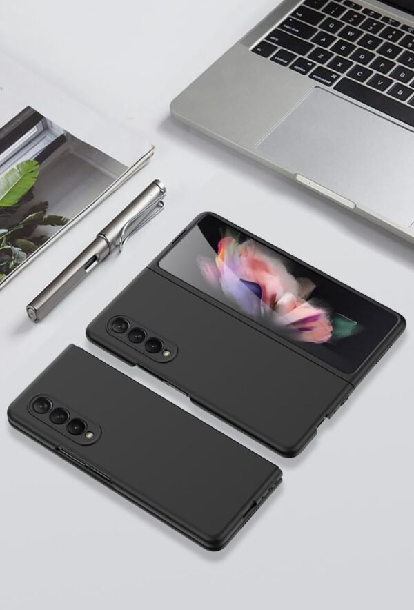 Case Creation For Samsung Galaxy Z Fold3 5g Back Casebranded Luxury Rubberised Matte Hard Case Back Phone Cover For Samsung Galaxy Z Fold3 5g Color Luxury Black Gallery 7
