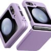Case Creation For Samsung Z Flip5 Back Casebranded Luxury Rubberised Matte Hard Case Back Phone Cover For Samsung Galaxy Z Flip5 5g Color Royal Purple Featured