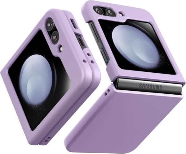 Case Creation For Samsung Z Flip5 Back Casebranded Luxury Rubberised Matte Hard Case Back Phone Cover For Samsung Galaxy Z Flip5 5g Color Royal Purple Gallery 7