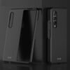 Case Creation Rubber Back Case For Samsung Z Fold 3,Samsung Galaxy Z Fold 3 2022 Matte Finish Back Case Cover Guard Color - Dark Black
