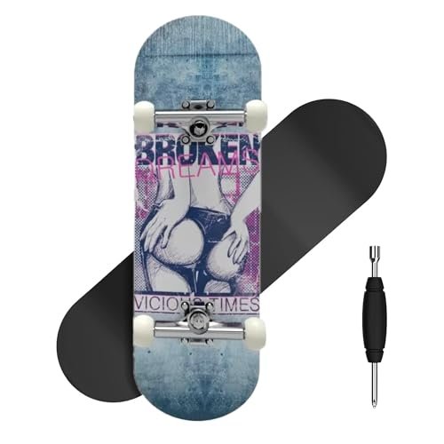 Cla6 29mm Fingerboard Bearing Wheels 5 Ply Maple Deck Foam Grip Tape Complimentary Tool And Ebook Featured