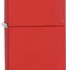 Classic Red Matte With Logo Pocket Lighter