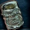 Classy Skull Head Design Lighter Outdoor Survival Tool Men'S Smoking Lighter Pocket Lighter With Fuel For Unisex