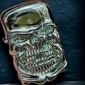 Classy Skull Head Design Lighter Outdoor Survival Tool Mens Smoking Lighter Pocket Lighter With Fuel For Unisex Featured