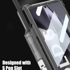 Clear Case For Samsung Galaxy Z Fold 6 With S Pen Holder Built In Screen Protector Hinge Protectioncompatible With Wireless Charging Anti Scratch Magnetic Case For Samsung Z Fold 6 Black Featured