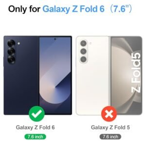 Compatible With Samsung Galaxy Z Fold 6 Case Wallet Women With%e3%80%90s Pen Holder%e3%80%91 Phone Case With Card Holder Strap Pu Leather Rfid Blocking Flip Protective Cover Credit Slots Menblack Featured