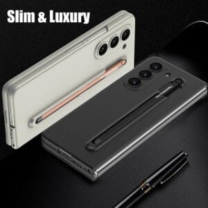 Contrast Ulta Thin Pc Case For Samsung Galaxy Z Fold 6 Inbuilt S Pen Holder Stand Hybrid Back Cover Featured