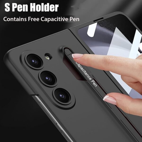Contrast Ulta Thin Pc Case For Samsung Galaxy Z Fold 6 Inbuilt S Pen Holder Stand Hybrid Back Cover Gallery 2
