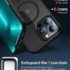 Coverology Magnetic Designed For Iphone 14 Pro Case Compatible With Magsafe Slim Protective Translucent Matte Case Compatible Back Cover Frosted Black Featured
