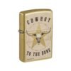 Cowboy Buckwear Design Regular Street Brass Windproof Pocket Lighter