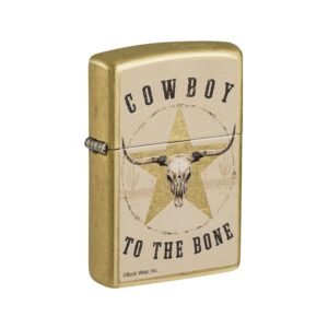 Cowboy Buckwear Design Regular Street Brass Windproof Pocket Lighter Featured