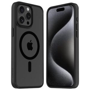 Czartech Native Back Cover For Iphone 15 Pro Max Magsafe Clear Black Case Tough Polycarbonate Back I 5ft Drop Protection Tested I Transparent Featured