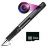 Ddlc 1080p Body Camera Pen Upgraded Body Cam With Hd Video Or Picture Taking Sd Card Storage And Manual Control For Privacy Compliance Featured