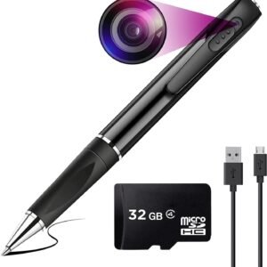 Ddlc Full Hd Pen Camera 1080p Video Audio Recording Indoor Outdoor Pocket Security Camera For Home Office Mettings Surveillance Featured