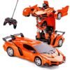 Deformation Remote Control Car Transforming Robot Red Gallery 1