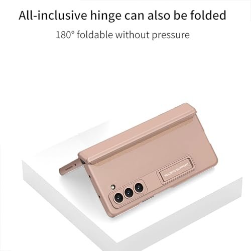Digital Star For Samsung Galaxy Z Fold 5 Case With Privacy Screen Protector Built In Adjustable Kickstand Magnetic Hinge Protection Galaxy Z Fold 5 5gchampagne Gold Featured