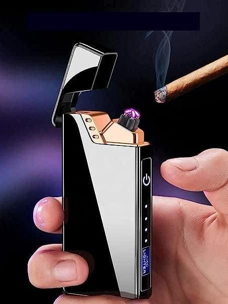Docsir Smoking Lighter Usb Rechargeable Lighter For Men Boys Windproof Slim Coil Lighter With Smart Fingerprint Sensor Pocket Lighter Gifts For Men Boys Girl Featured
