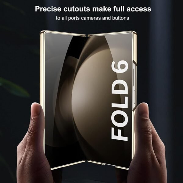 Dootoo For Samsung Galaxy Z Fold 6 Case Cover Colorful Plating Glass Hybrid Plastic Crystal With Front Screen Protector All Inclusive Protection Case Cover For Samsung Galaxy Z Fold 6 Gallery 4