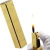 Drumstone 24 Karat Gold Bar Refillable Butane Lighter – Gold Polished Pocket Lighter For Men & Women, Soft Flame, Adjustable Flame