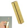 Drumstone Gold Finish Windproof Pocket Lighter – Refillable, Lightweight & Stylish With Precision Flame Control