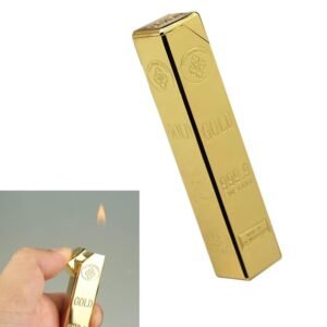 Drumstone Gold Finish Windproof Pocket Lighter Refillable Lightweight Stylish With Precision Flame Control Featured