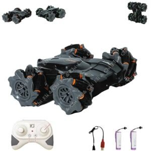 Eli Chi 4 Wheel Drive Double Sided Rc Stunt Toy Car Drift Toy For Kids Remote Control Racing 360 Rotation With 2 Rechargeable Battery Multi Colour Featured