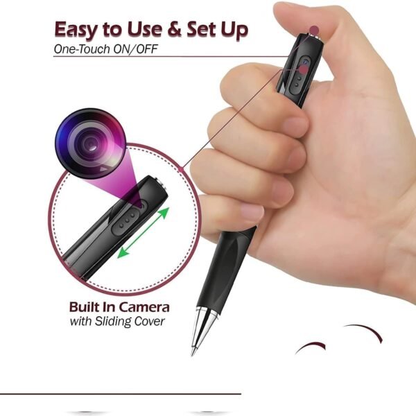 Eyetech 4k Full Hd Pen Camera Indoor Outdoor Hidden Ultra Small Camera Support 128gb Micro Sd Card Long Battery Backup Audio Video Recording Pen For Security Purpose Gallery 3