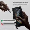 Ezanmull For Samsung Galaxy Z Fold 5 Case With S Pen Holder Hinge Protection Kickstand Shockproof Slim Fit Phone Case For Samsung Galaxy Z Fold 5 With S Pen Holder Frosted Black Featured