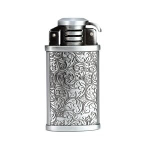 First Dot Luxury Vintage Grinding Wheel Ignition Lighter Metal Butane Lighter Portable Lightweight Lighter Soft Flame Lighter Mens Gift Lighter Featured