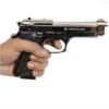 Flame Premium 9Mm Big Size Gun Shaped Lighter Red Flame Cigarette Windproof Flame Red Flame Small Gas Lighter With Laser Pointer Pocket Lighter.