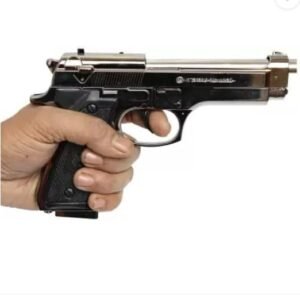 Flame Premium 9mm Big Size Gun Shaped Lighter Red Flame Cigarette Windproof Flame Red Flame Small Gas Lighter With Laser Pointer Pocket Lighter Featured