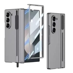 Flex Armor Ultra Hybrid Case For Samsung Galaxy Z Fold 6 Compatible Ultimate Protection Hinge Protector S Pen Slider And Camera Protector With Tempered Glass Gray Featured