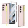 Flex Armor Ultra Hybrid Case for Samsung Galaxy Z Fold 6 Compatible Ultimate Protection: Hinge Protector, S Pen Slider, and Camera Protector with Tempered Glass (Pink)